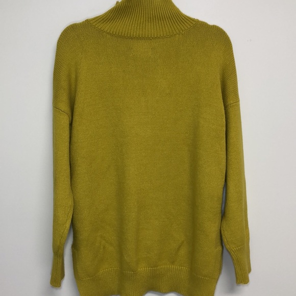 Maeve by Anthropologie Crystal Tunic Sweater Yellow Small - Picture 5 of 9